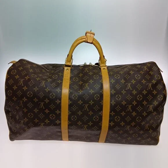 Louis Vuitton Monogram Keepall 60 Boston Bag Brown - Picture 2 of 10